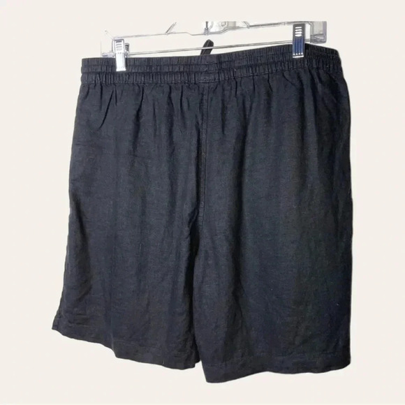 Women’s GLORIA VANDERBILT LINEN SHORTS BLACK SIZE‎ LG - Picture 6 of 8